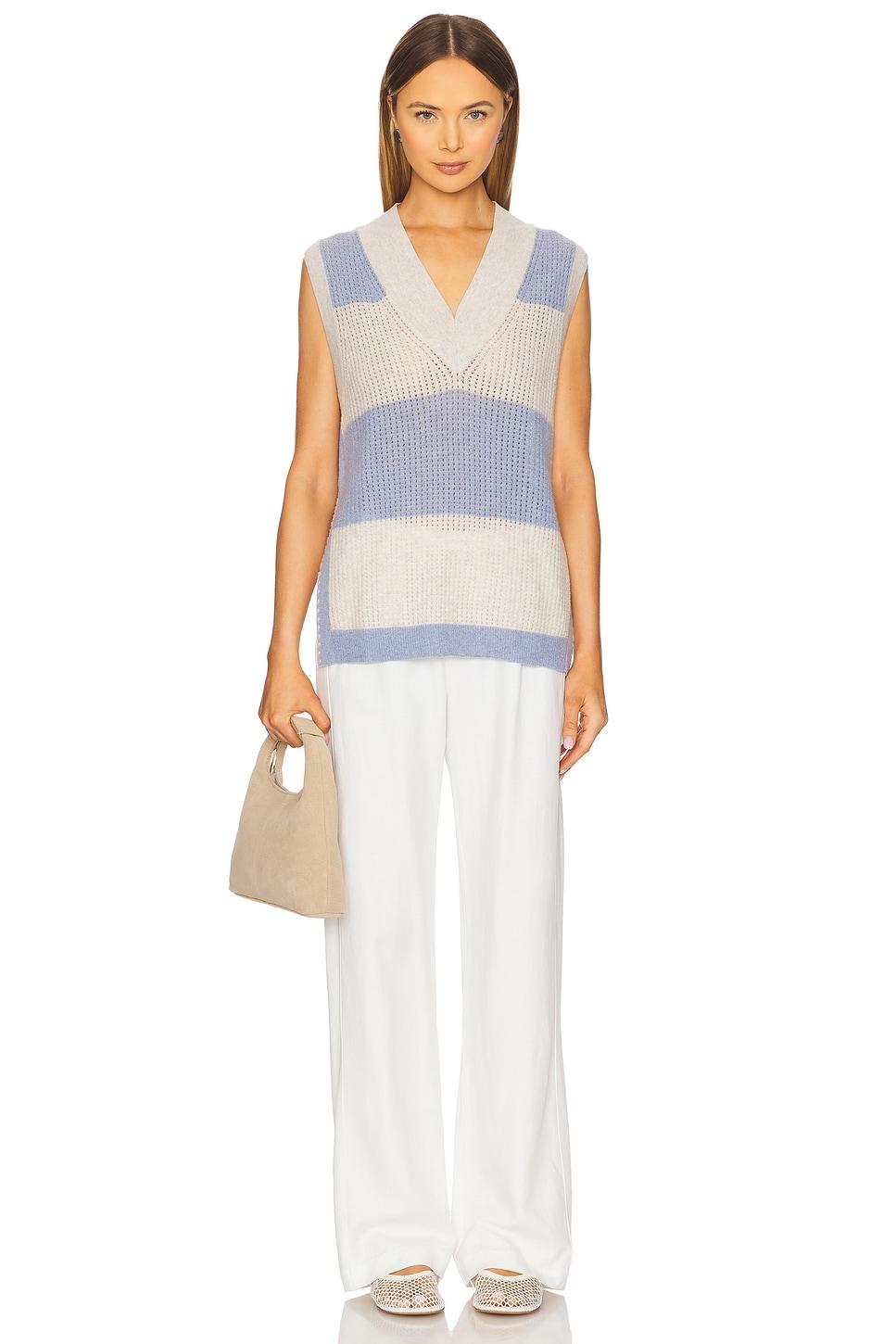 Striped Mesh Gilet Vest Autumn Cashmere Product Image