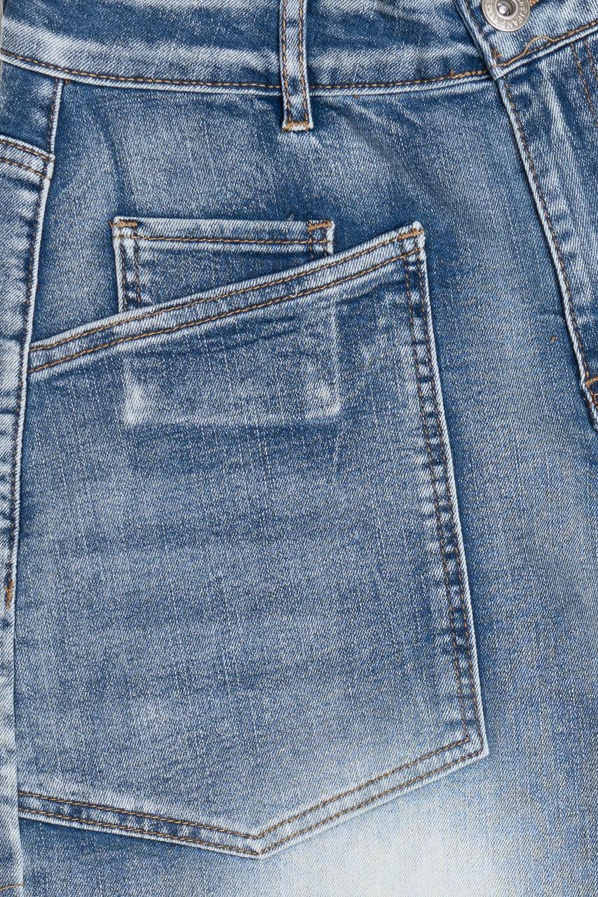 Patch Pocket Barrel Jeans Product Image