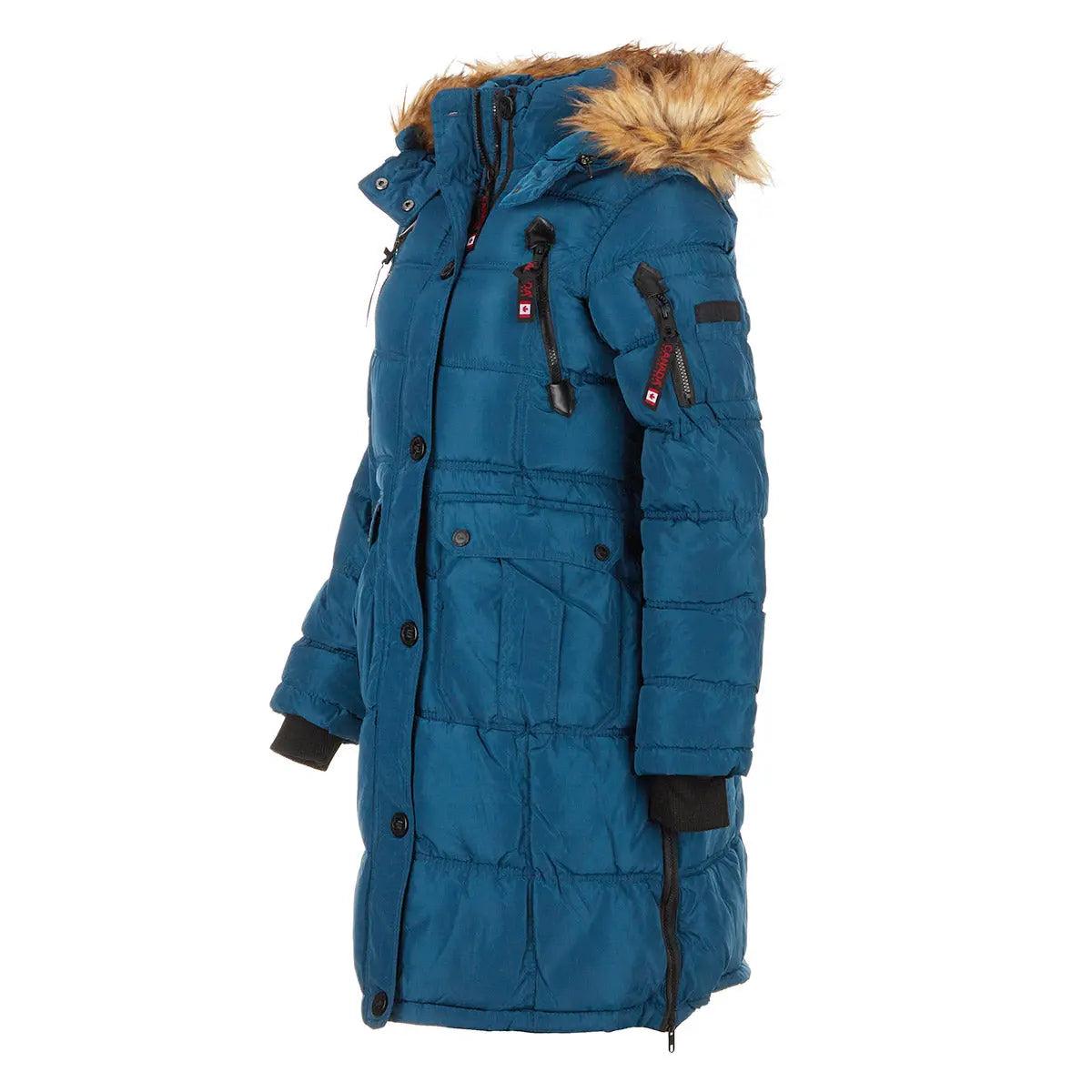 Canada Weather Gear Women's Long Puffer with Sherpa Lined Hood Product Image