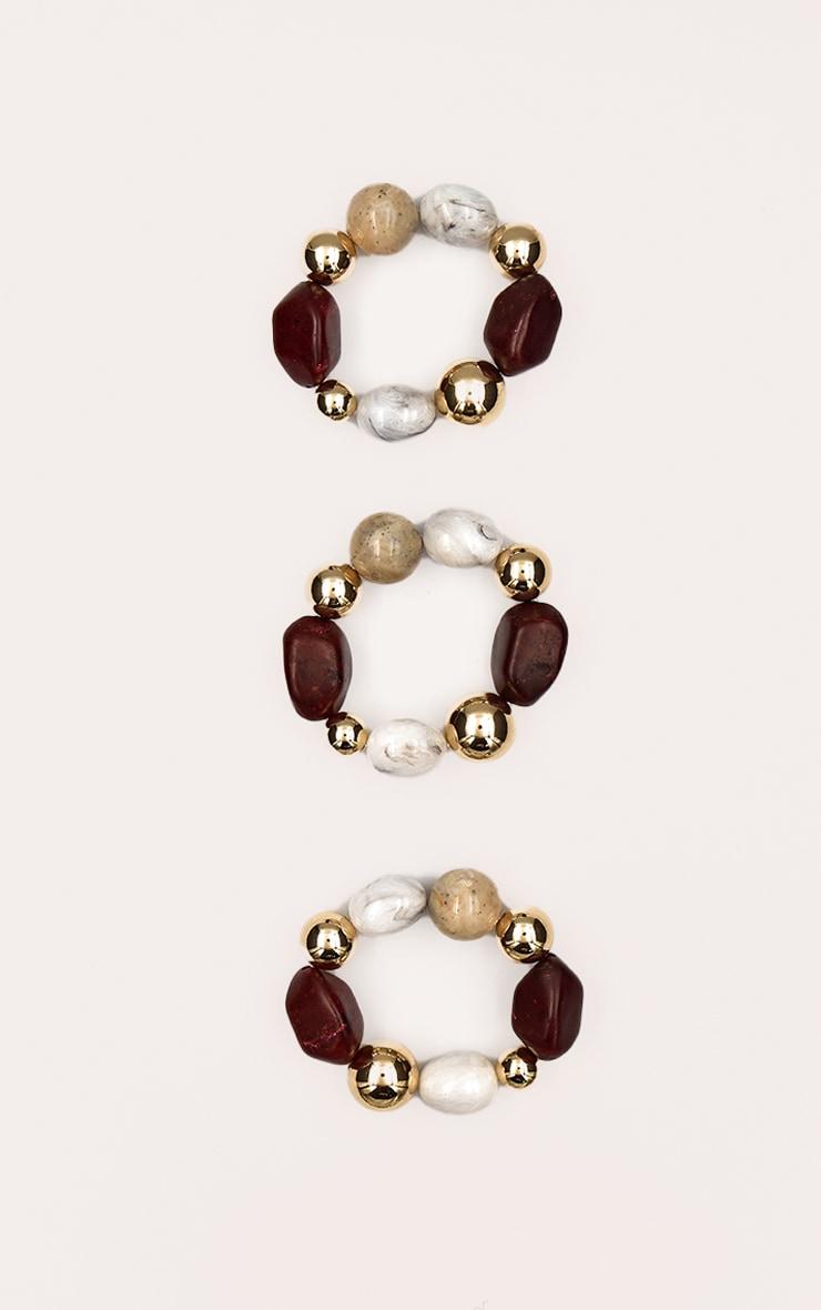 Brown Chunky Beaded Multipack Bracelet Product Image