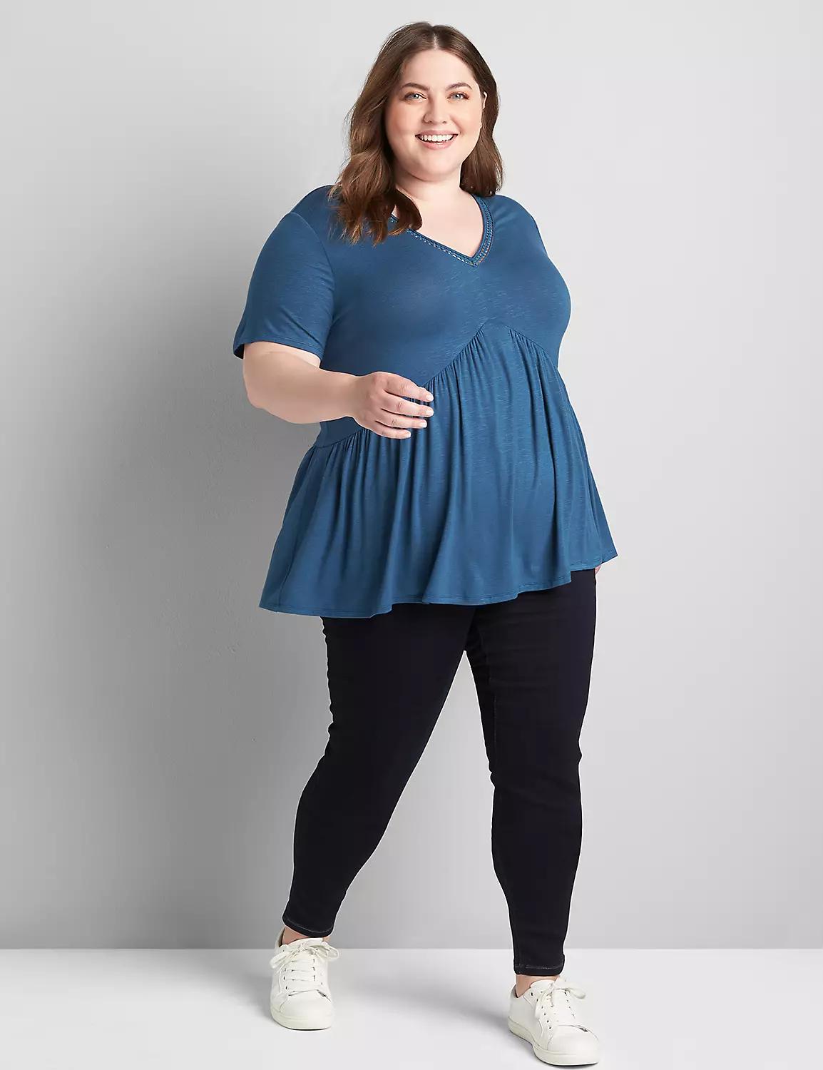 Straight Fit High-Rise Sateen Skinny Jean Product Image