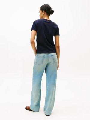 Drapey Smooth Cotton Crewneck T-Shirt Product Image