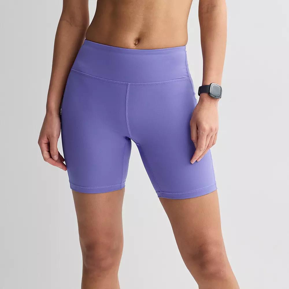 Women's Tek Gear® Ultrastretch 7-in. Bike Shorts, Size: Large, Peyton Purple Product Image