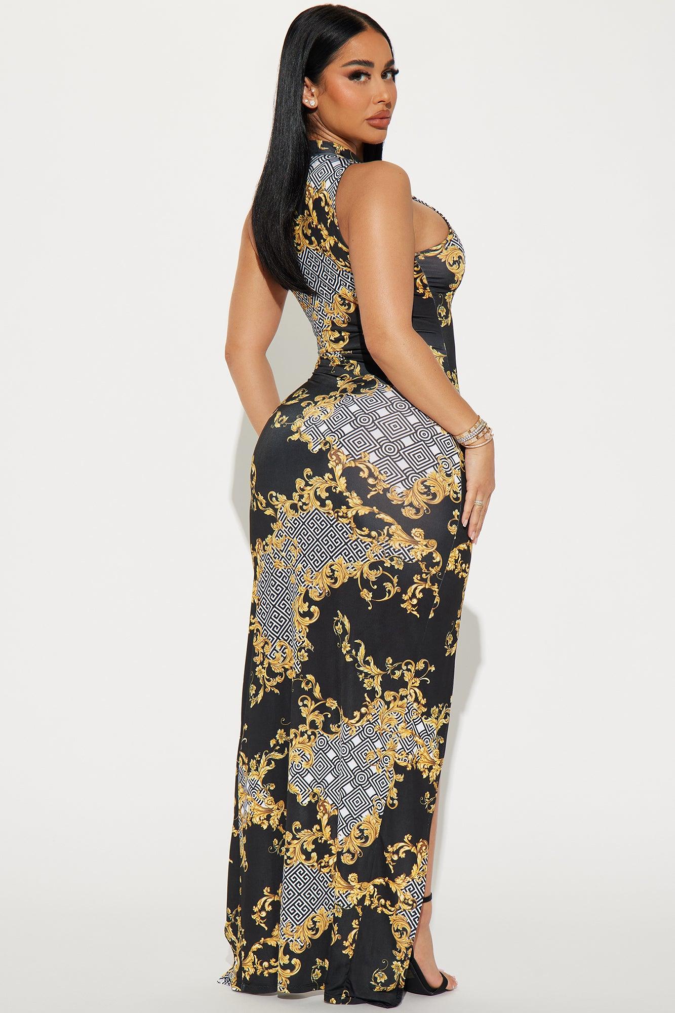 Joanna Maxi Dress - Black/White Product Image