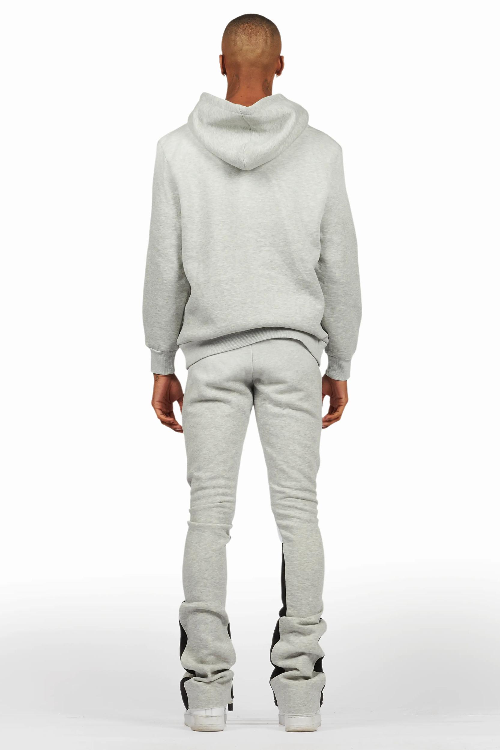 Rockstar Art Dist. Heather Grey Hoodie/Stacked Flare Set Male Product Image