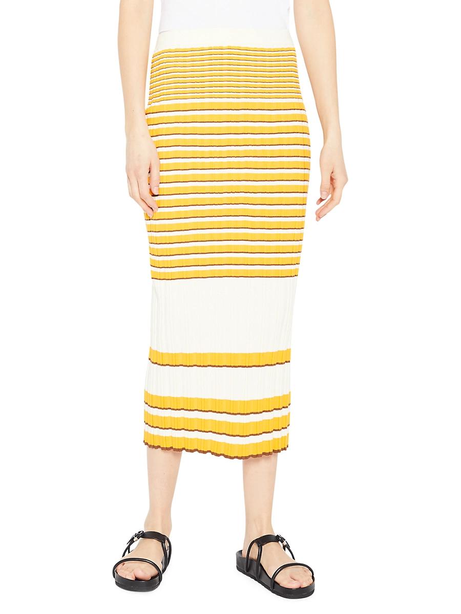 Womens Rib-Knit Pencil Skirt Product Image
