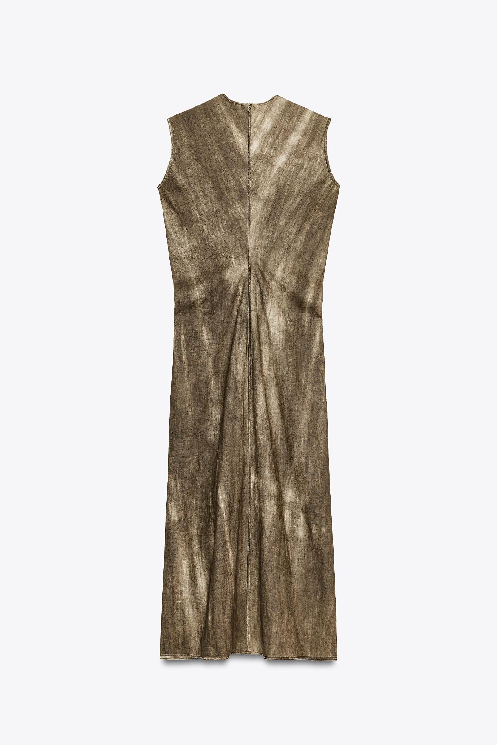 ZW COLLECTION RAMIE BLEND TIE-DYE DRESS Product Image