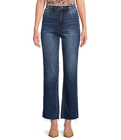 KUT from the Kloth Kelsey High Rise Flare-Inset Leg Fab Ab Technology Stretch Denim Jeans Product Image