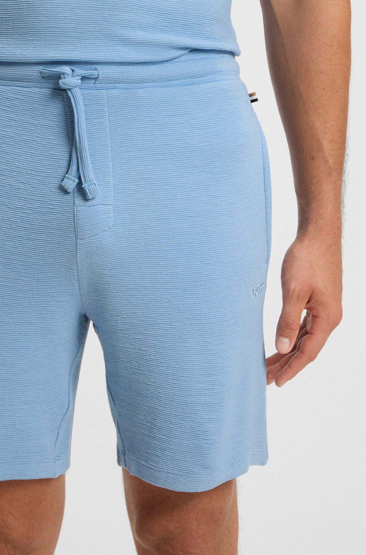 Stretch-jersey pajama shorts with embroidered logo Product Image