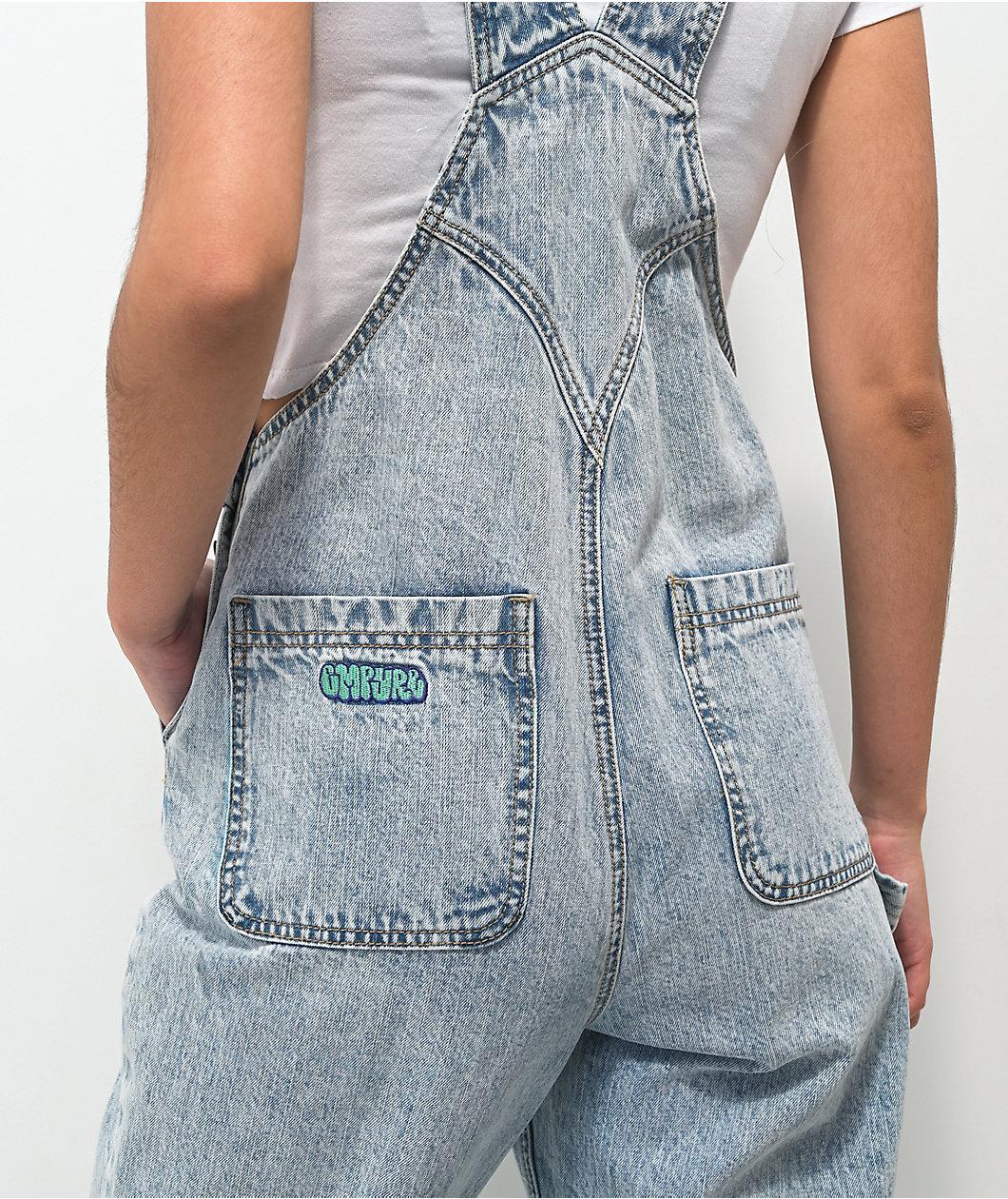 Empyre Suzie Light Wash Denim Overalls Product Image