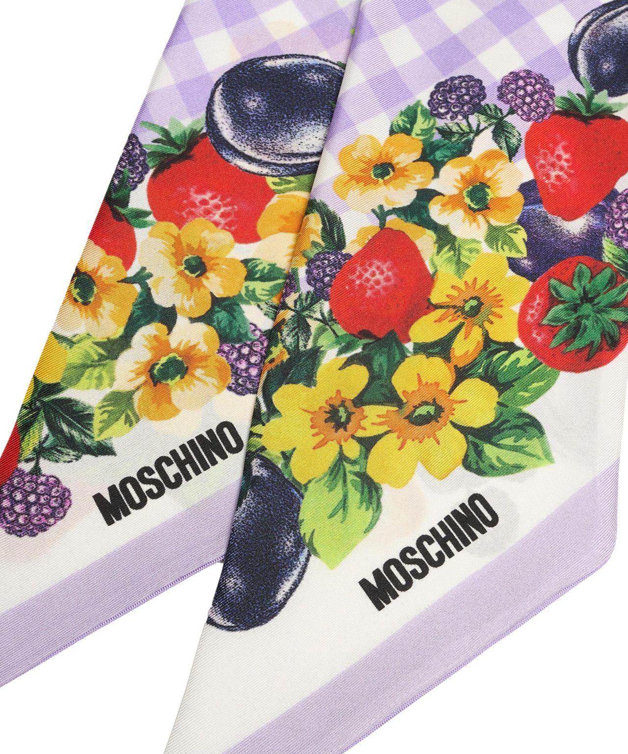 Silk foulard with print Product Image