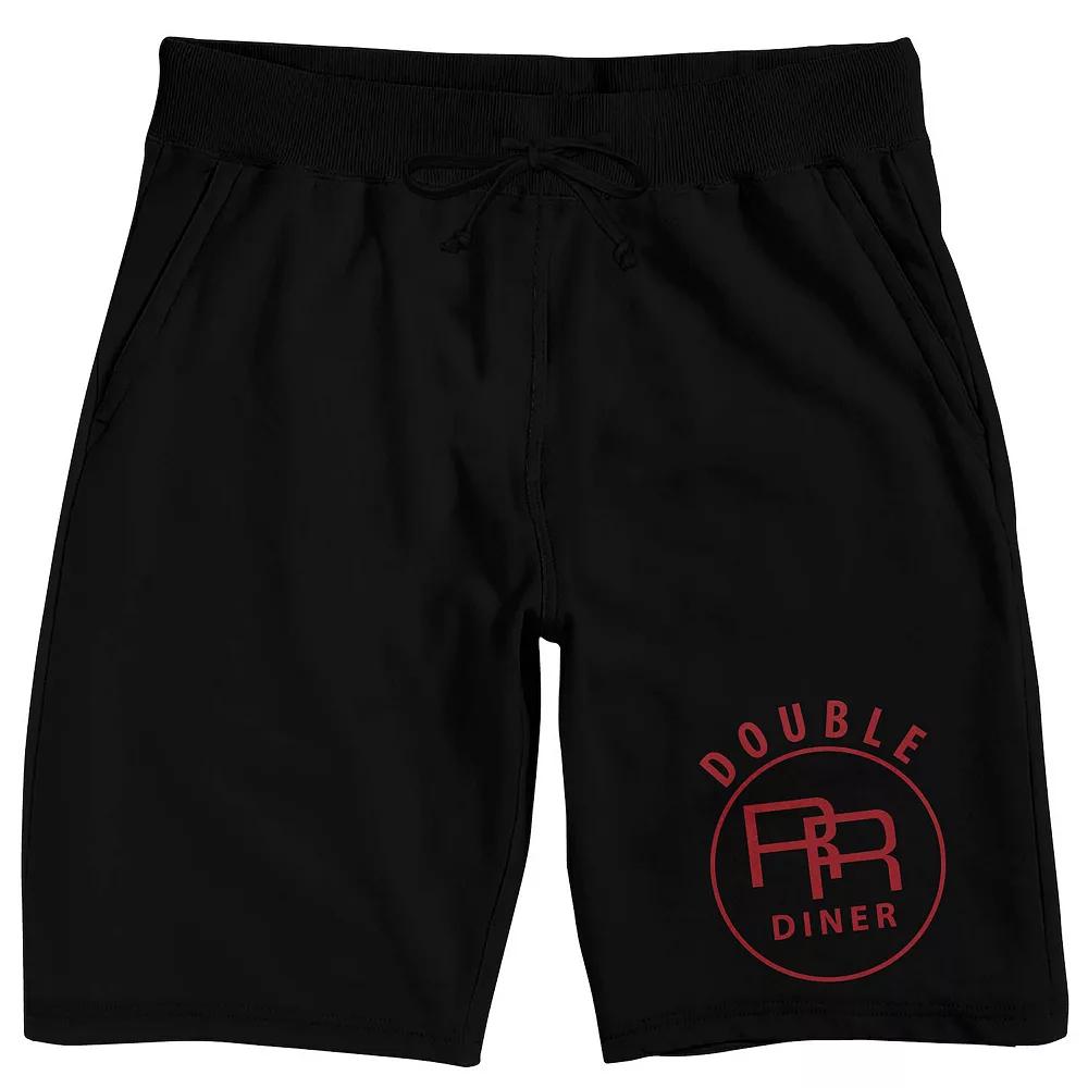 Men's Twin Peaks (1990) Sleep Shorts, Size: Small, Black Product Image