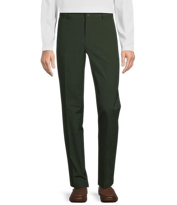 Roundtree & Yorke Performance Ethan Slim Fit Flat Front Chino Pants Product Image