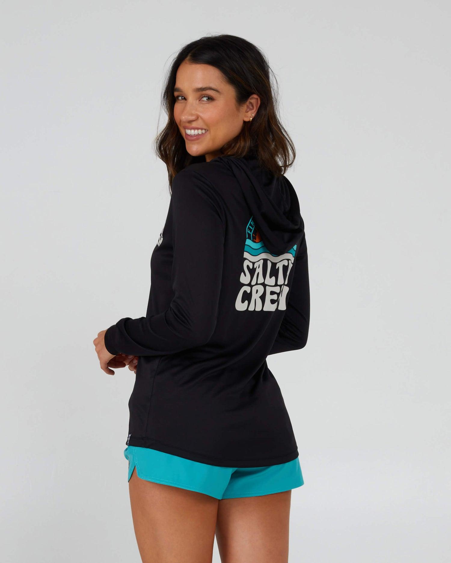 Sundown Hooded Sun Shirt - Black Product Image