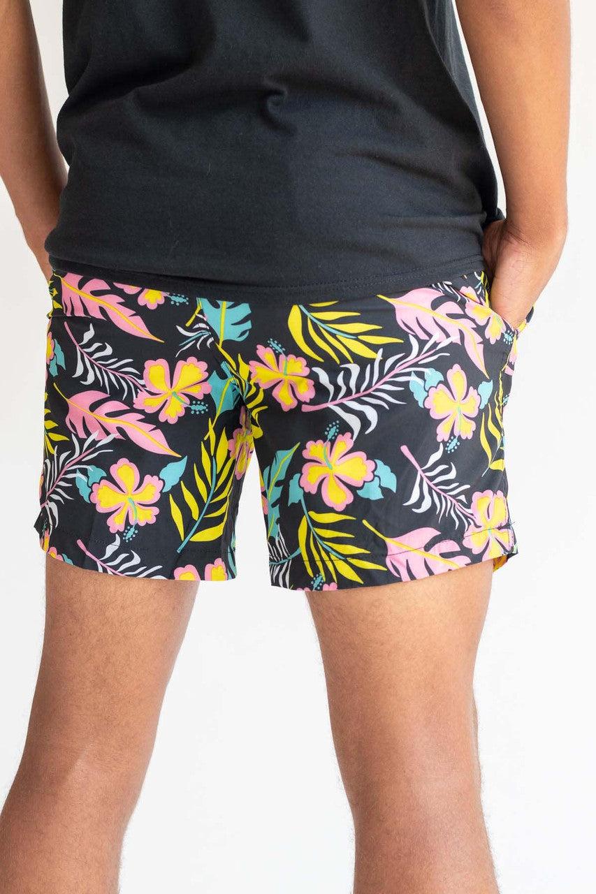 Black Miami Night Swim Shorts Product Image