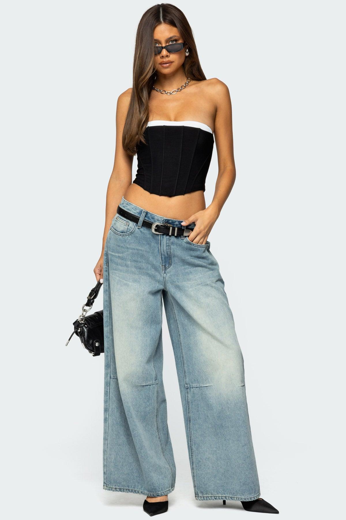 Ryla Contrast Layered Mesh Corset Product Image