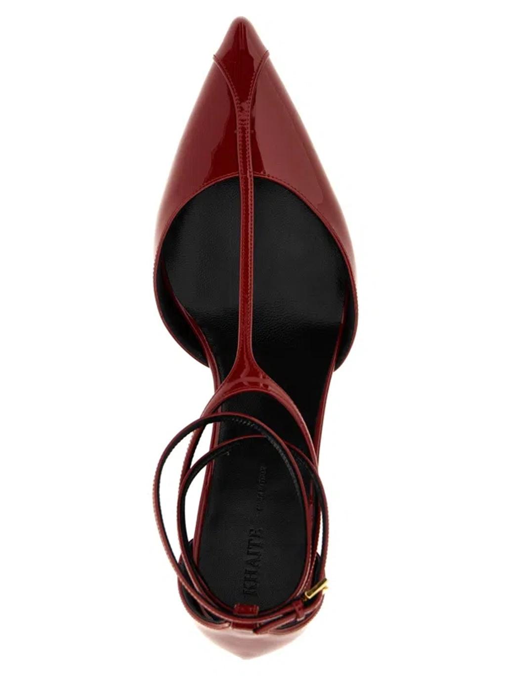 KHAITE Mia 45 Patent Leather Pumps In Red Product Image