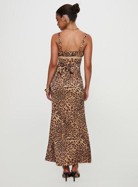 Sanctuary Maxi Dress Leopard Product Image