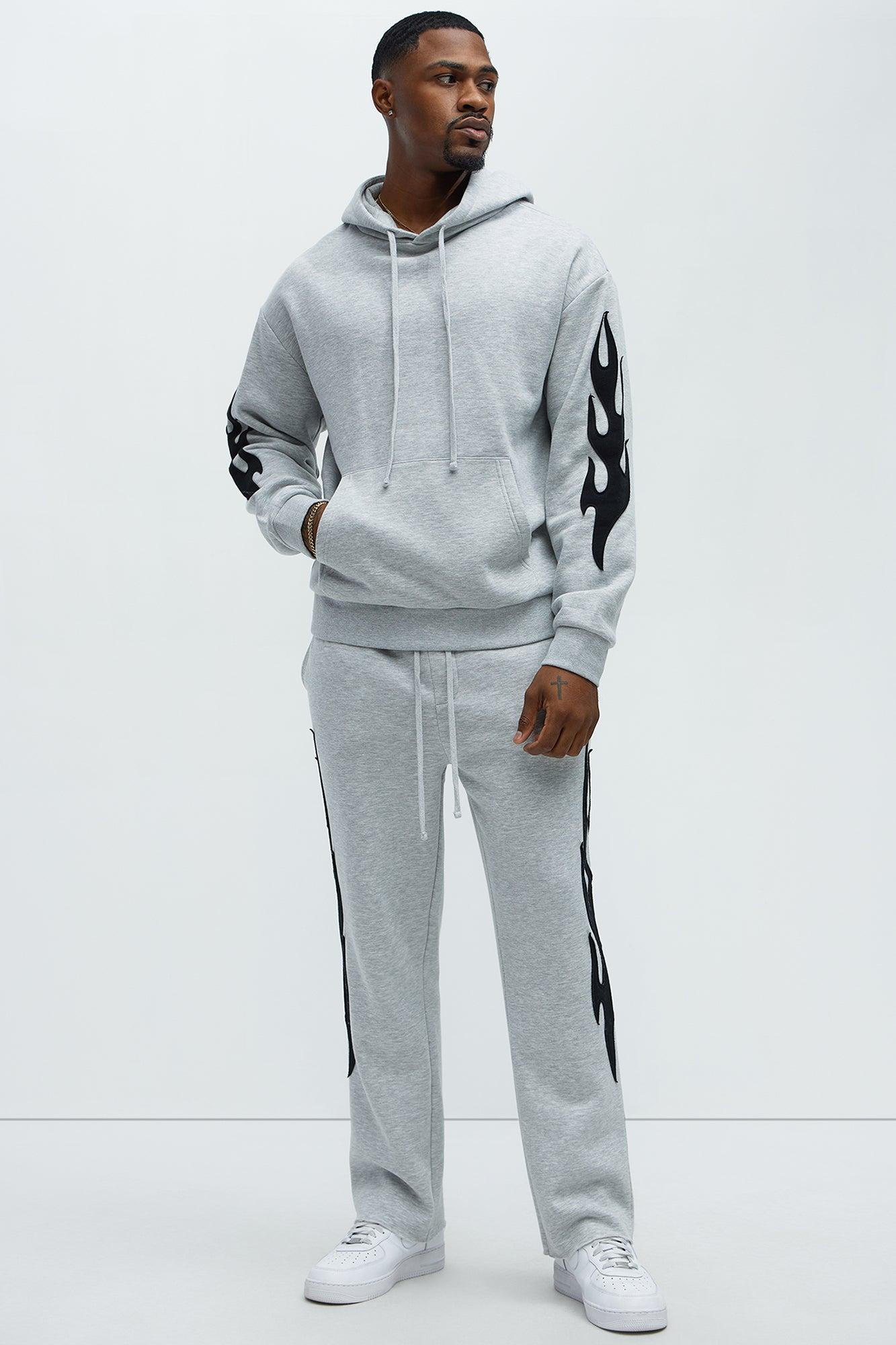 Flame Time Tyson Hoodie - Heather Grey Product Image