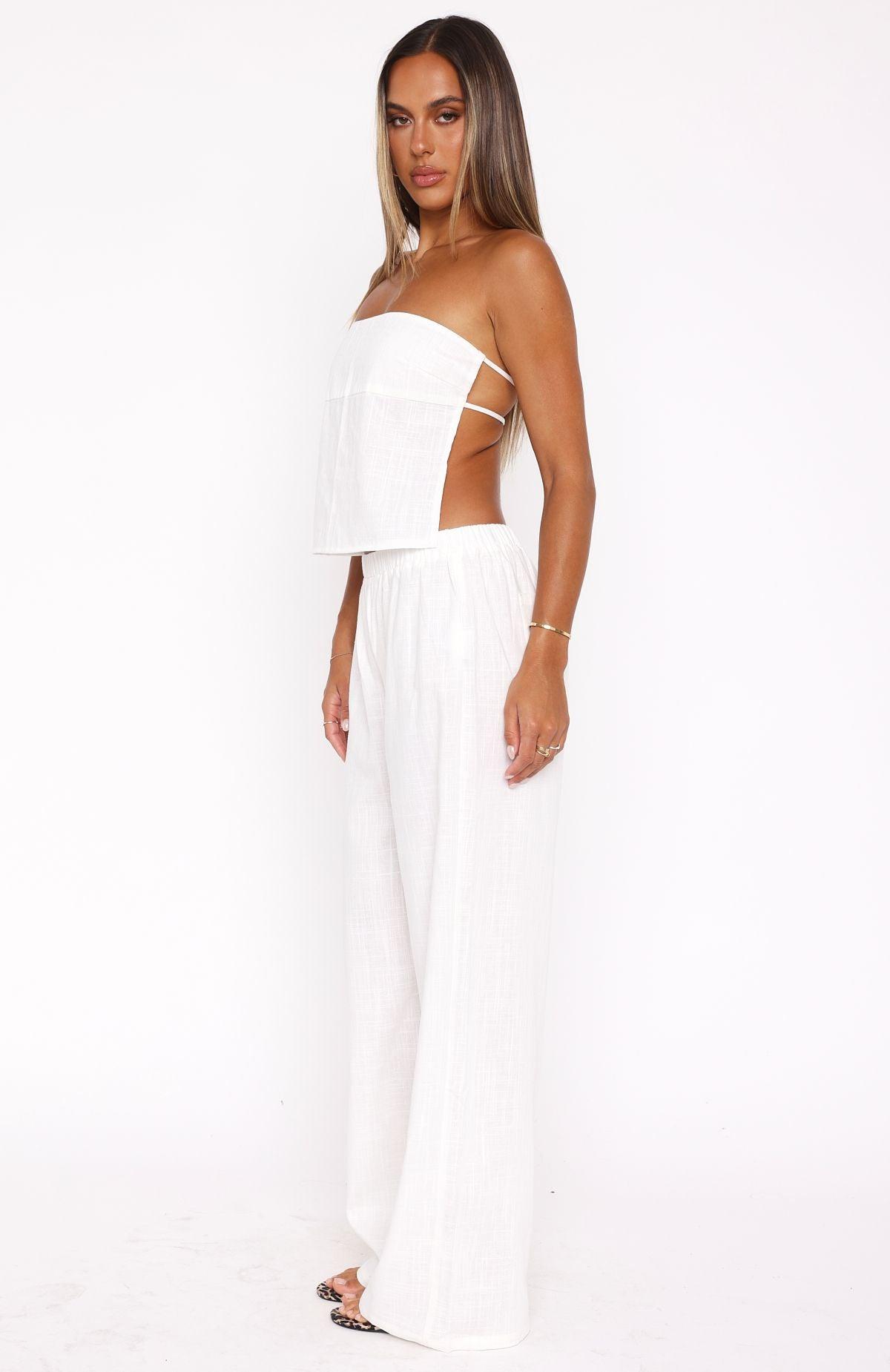 I Knew You'd Leave Pants White Product Image