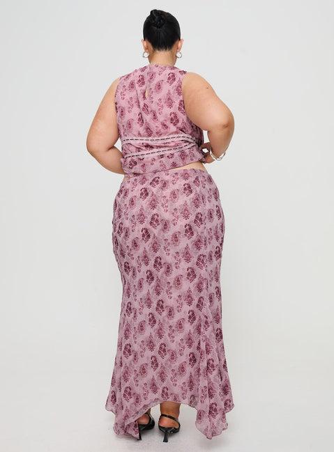 Nikolise Maxi Skirt Purple Curve Product Image