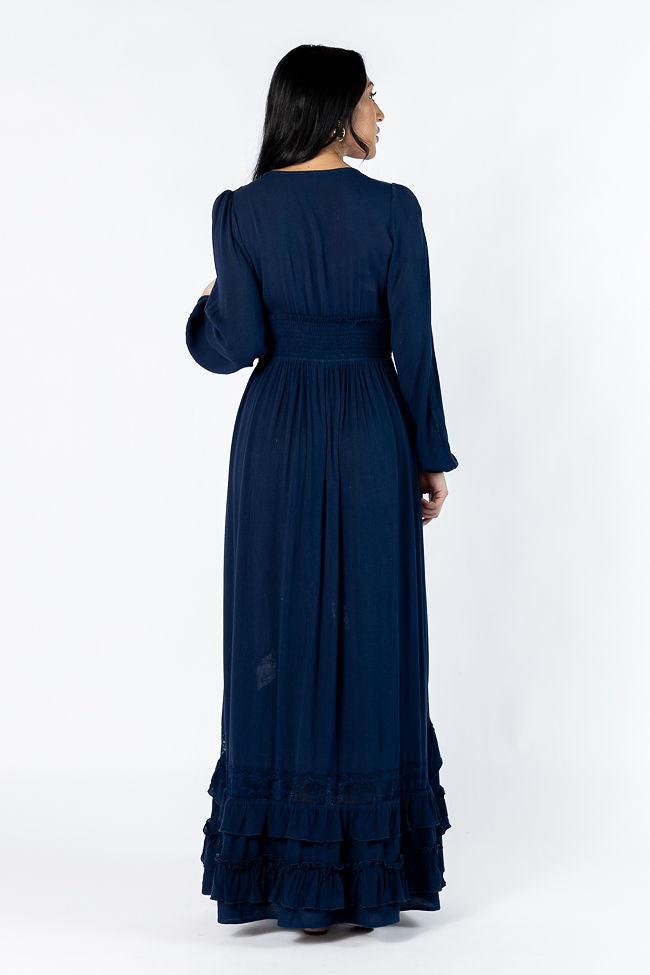Lucky To Have You Navy Maxi Dress FINAL SALE Product Image