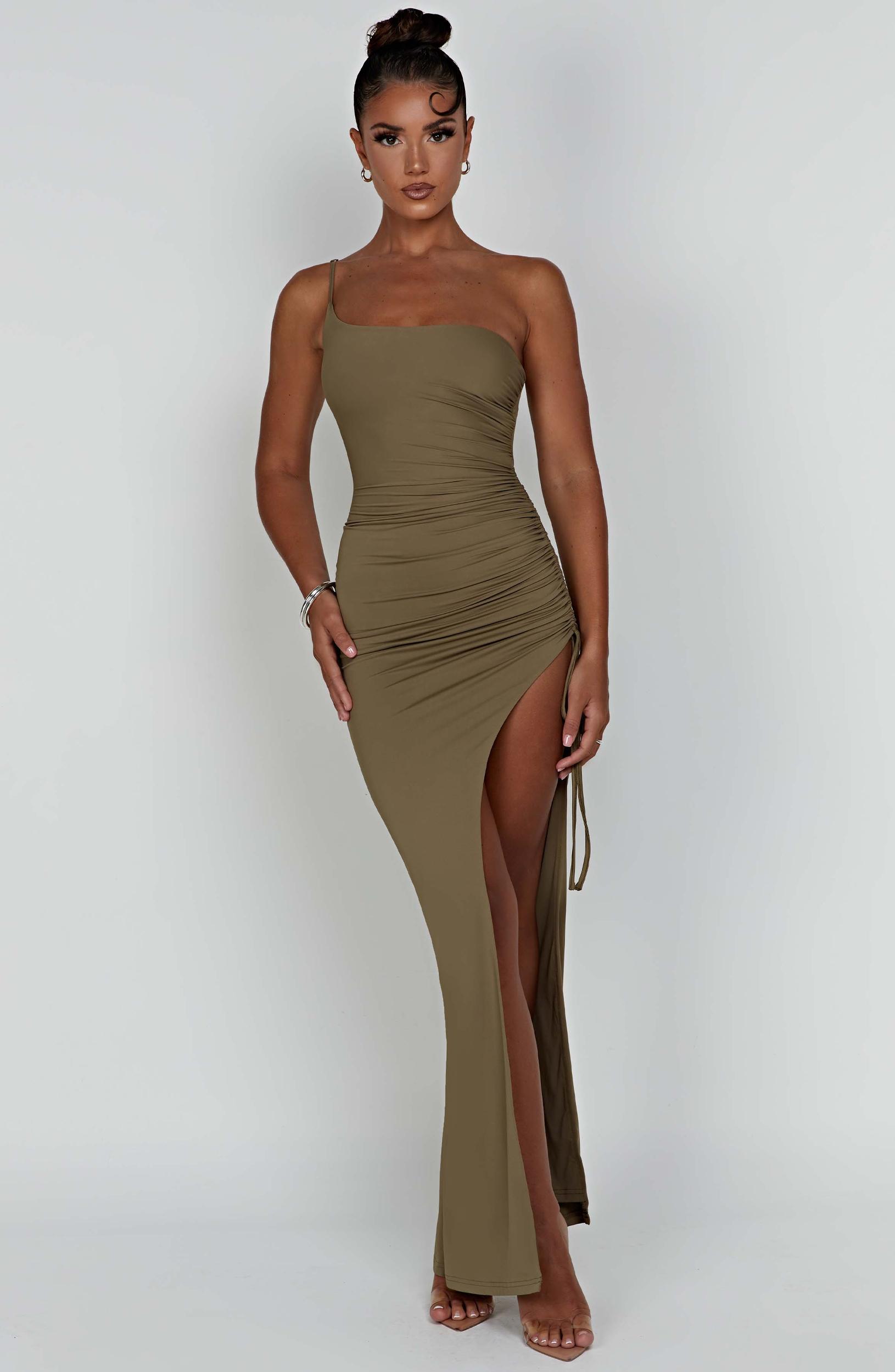 Zuri Maxi Dress - Khaki Product Image