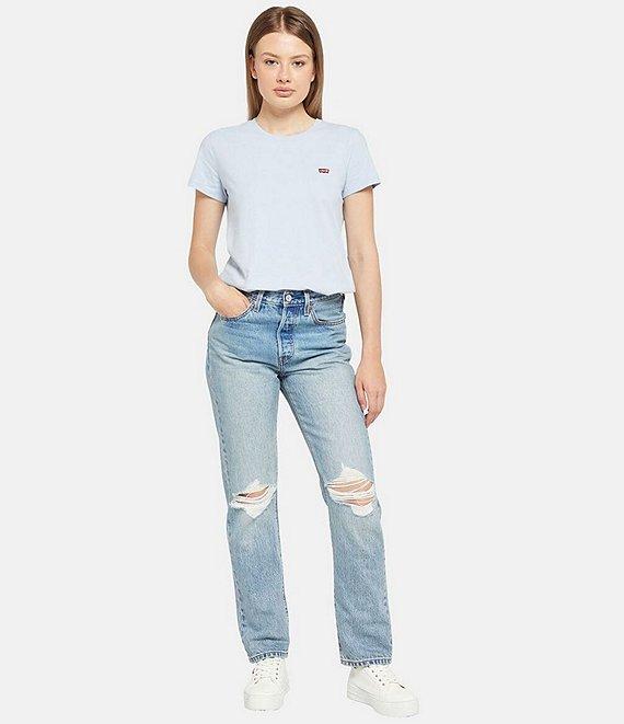 Levi's® 501 Original Straight Leg 5 Pocket Jeans Product Image