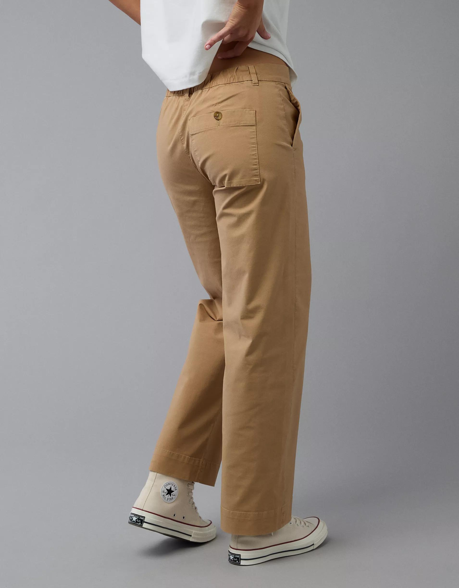 AE Stretch Stovepipe Khaki Pant Product Image