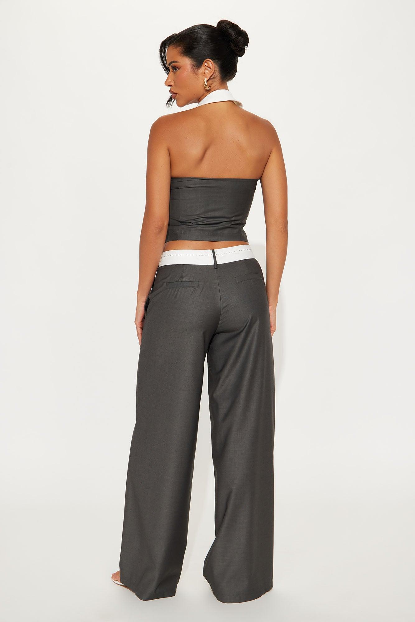 Tailored Life Vest Pant Set - Dark Grey Product Image