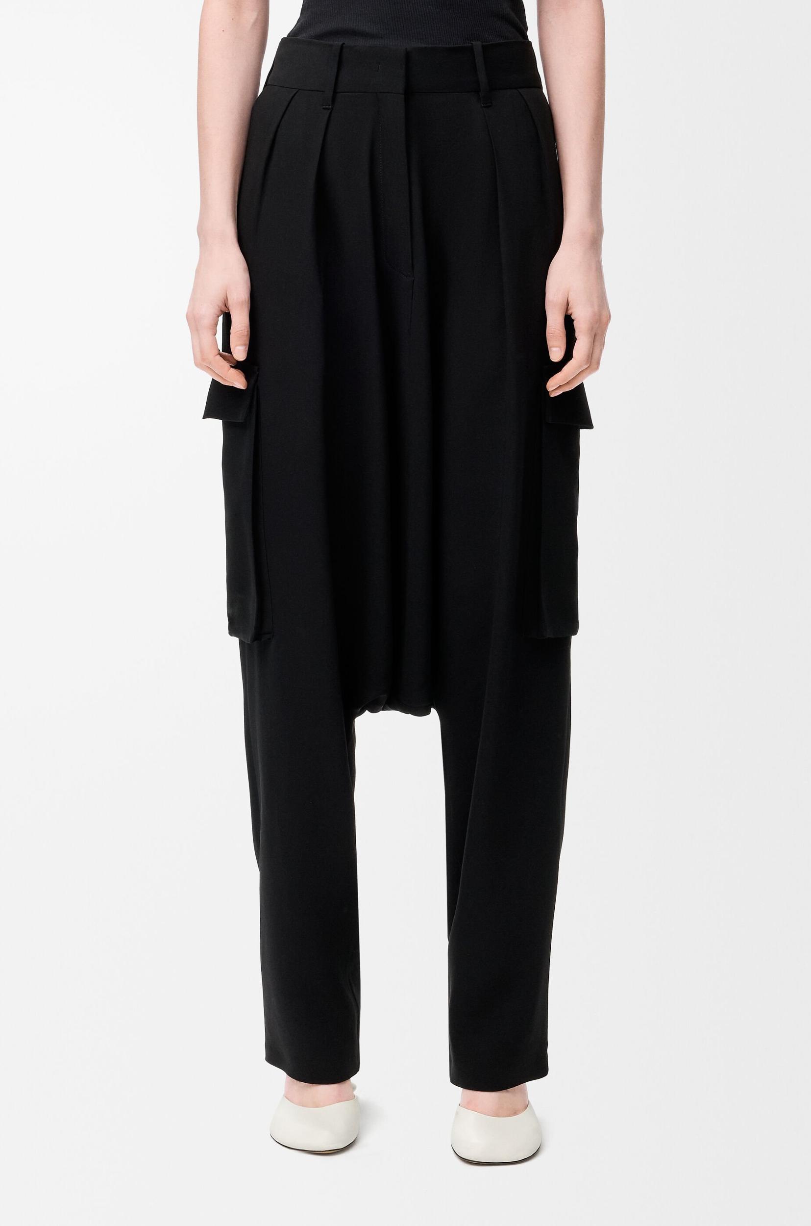 Trousers in stretch viscose Product Image