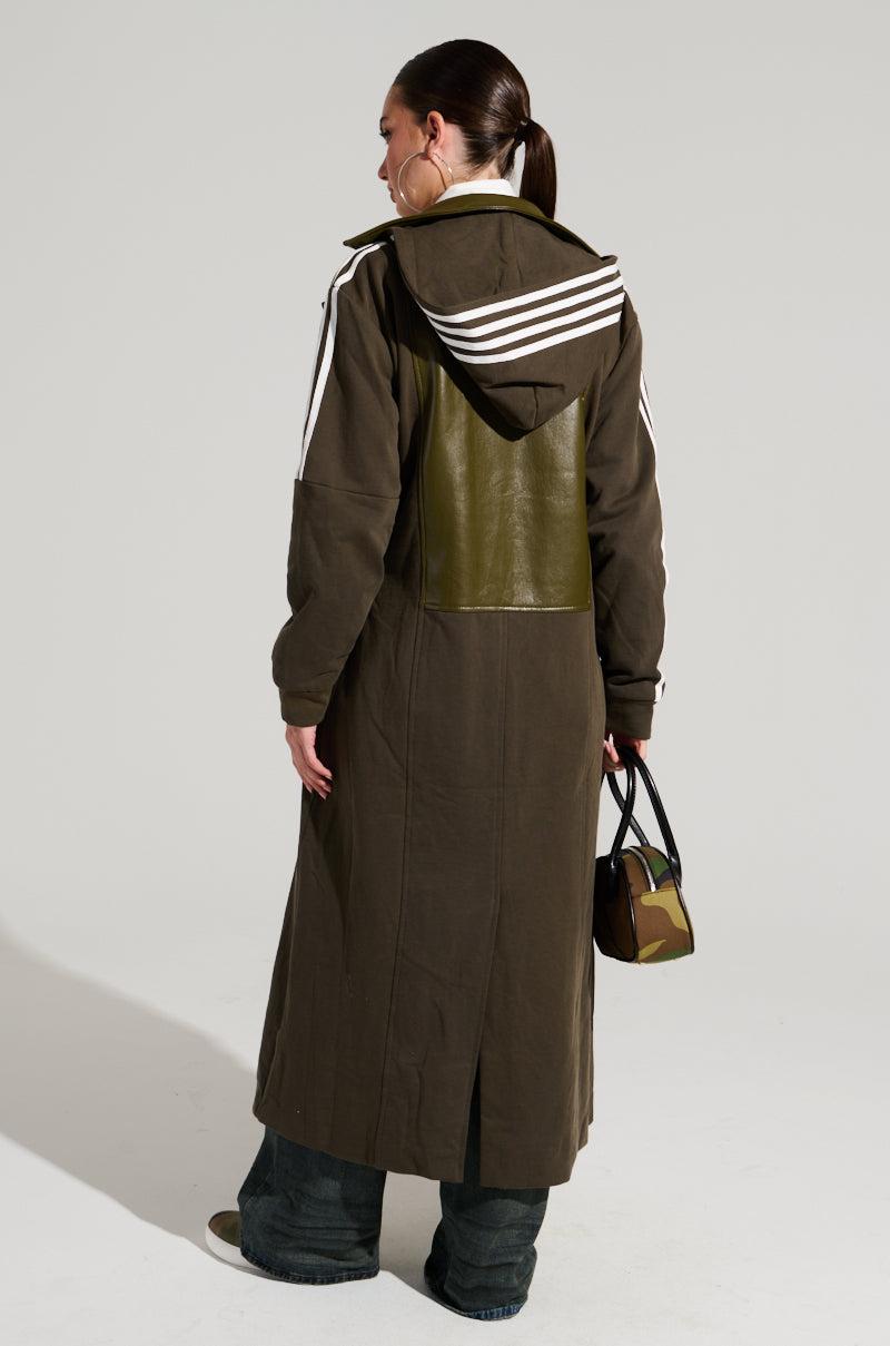 HADLEY MIXED MEDIA TRENCH Product Image