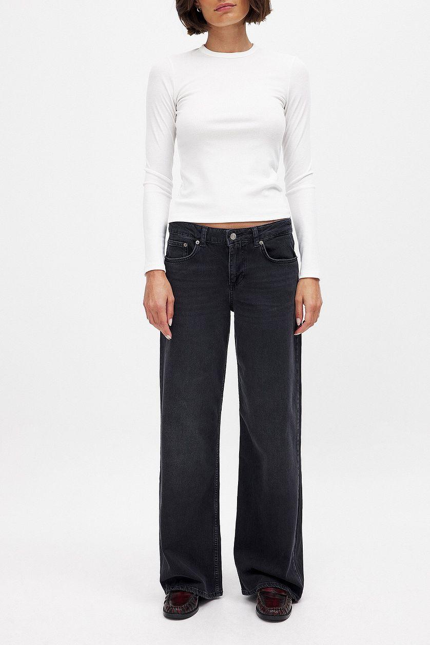 Low Waist Wide Leg Denim Product Image