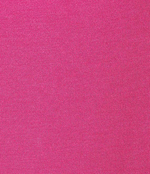 Gibson & Latimer Knit V-Neck Dropped Short Sleeve Shell Shirttail Tee Shirt Product Image