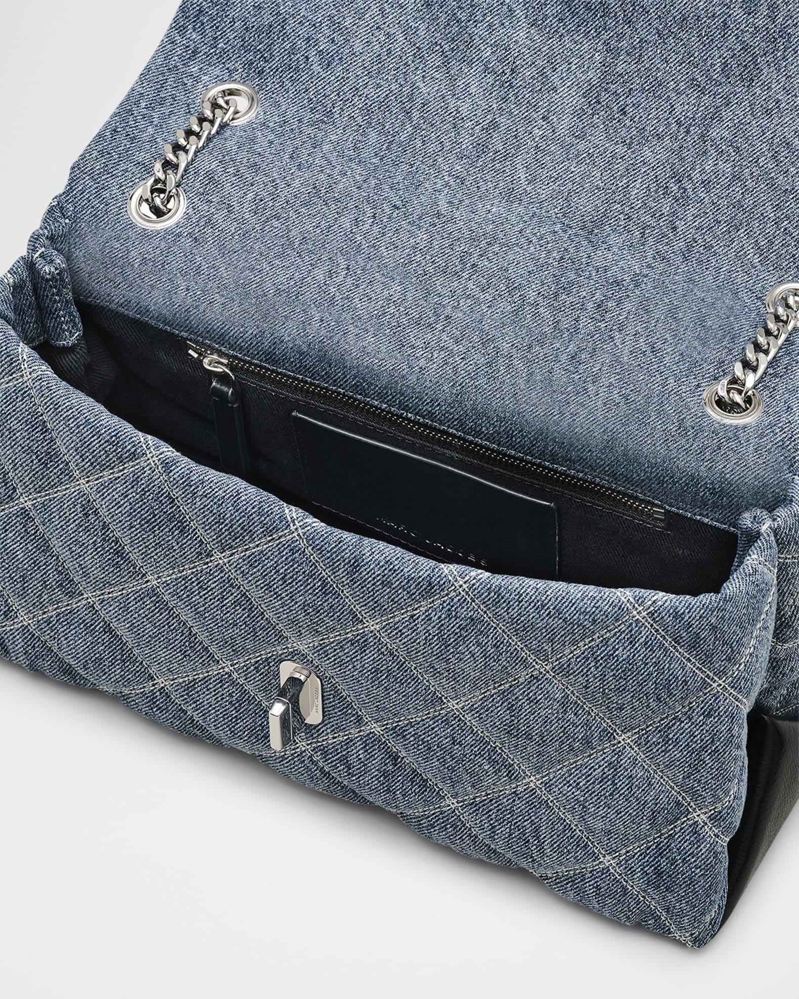 Dual Quilted Denim Shoulder Bag Product Image