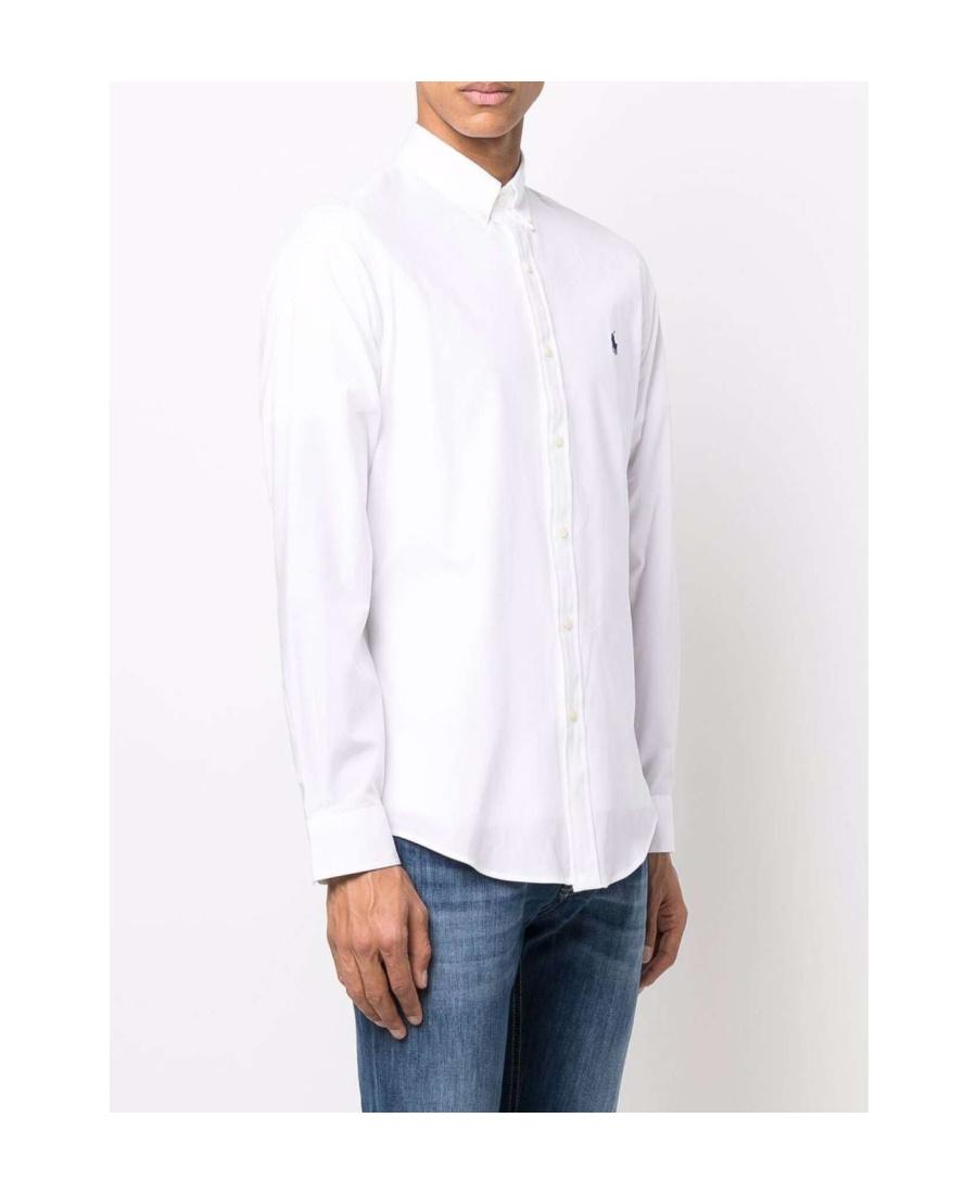 POLO RALPH LAUREN Long Sleeve Sport Shirt Clothing In White Product Image
