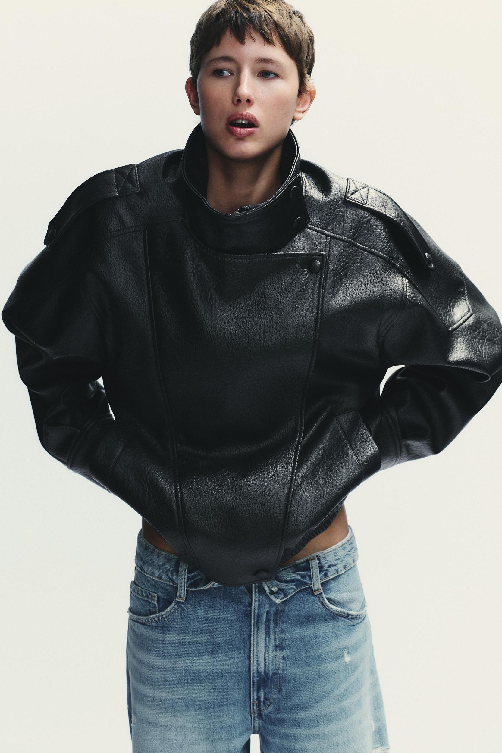 FAUX LEATHER JACKET Product Image