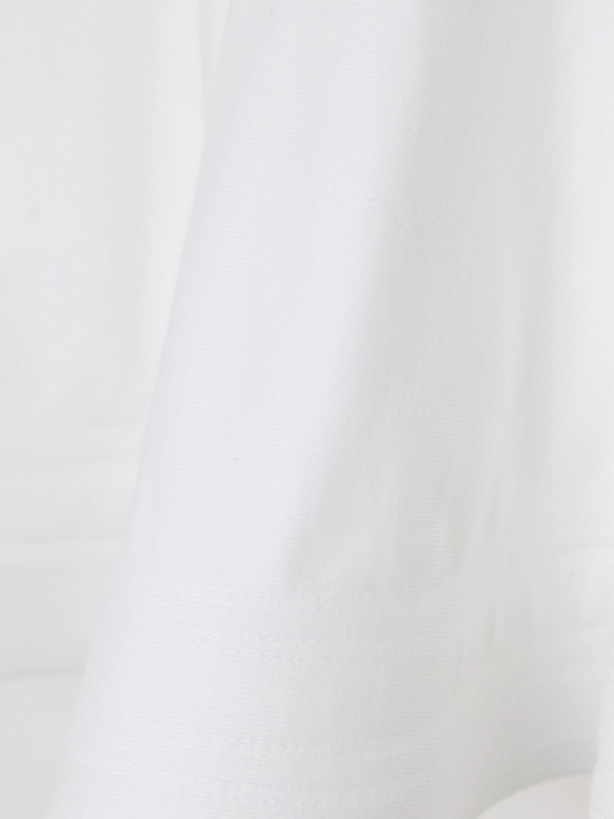 ALAÏA Oversized Poplin-trimmed Cotton-jersey Peplum T-shirt In White Product Image