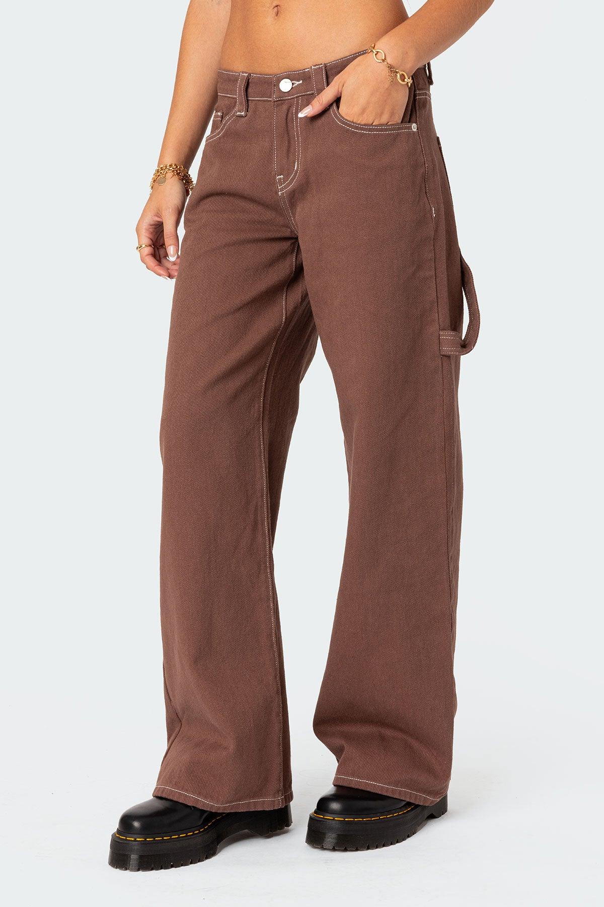 Brenda Low Rise Baggy Carpenter Jeans Product Image