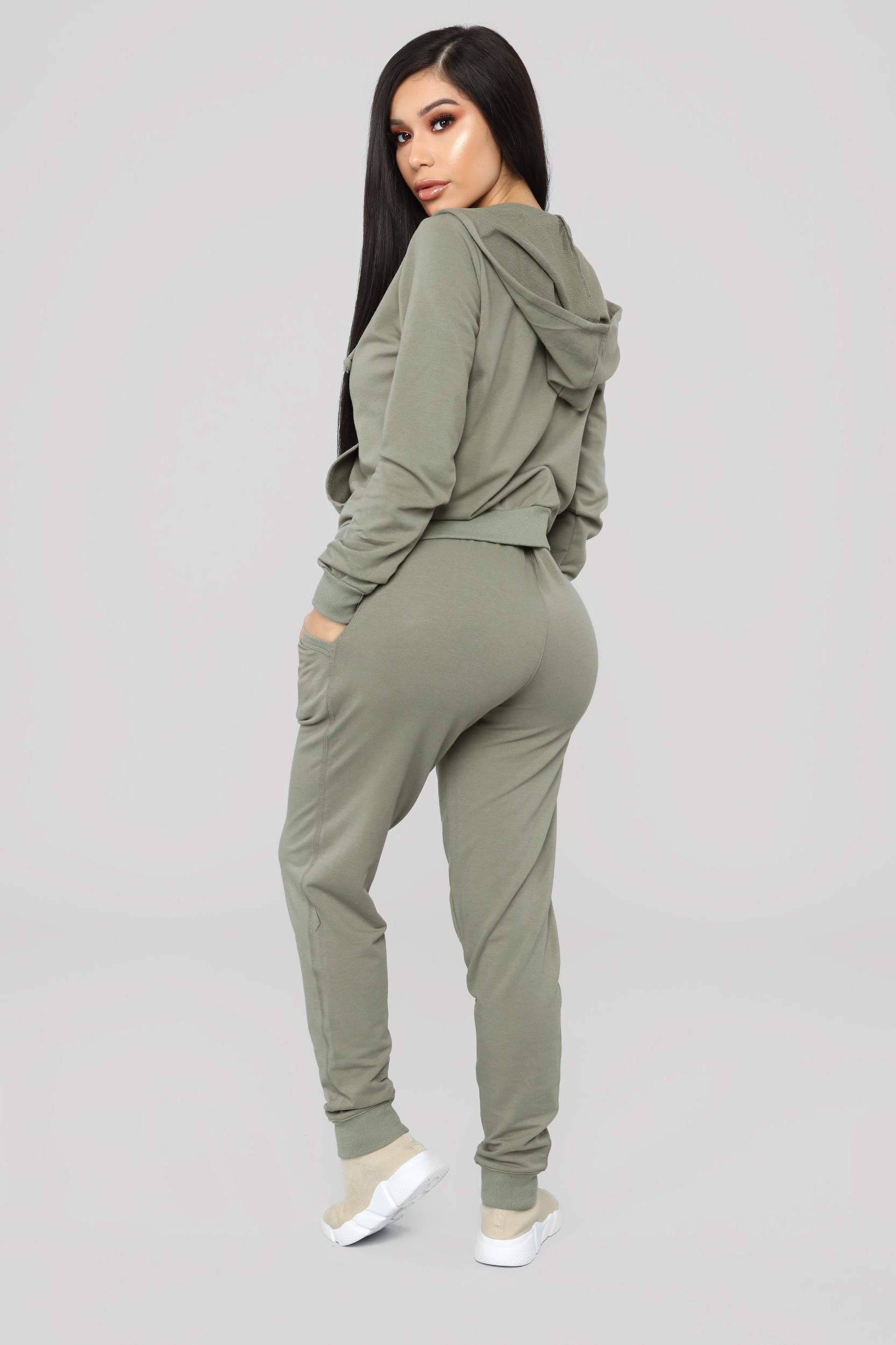 Latest And Greatest French Terry Zip Hoodie - Olive Product Image