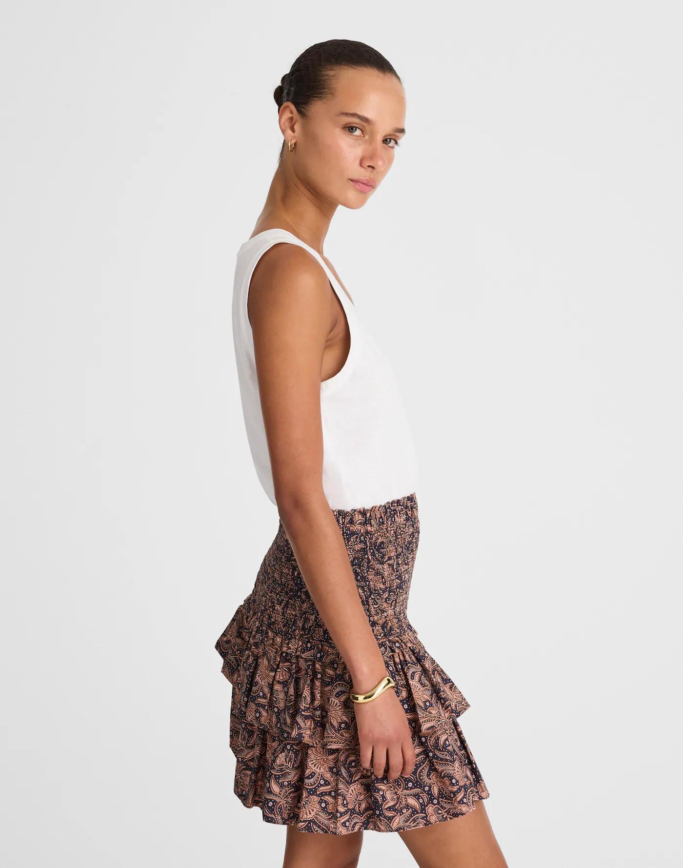 Tiered Mini Skirt Product Image