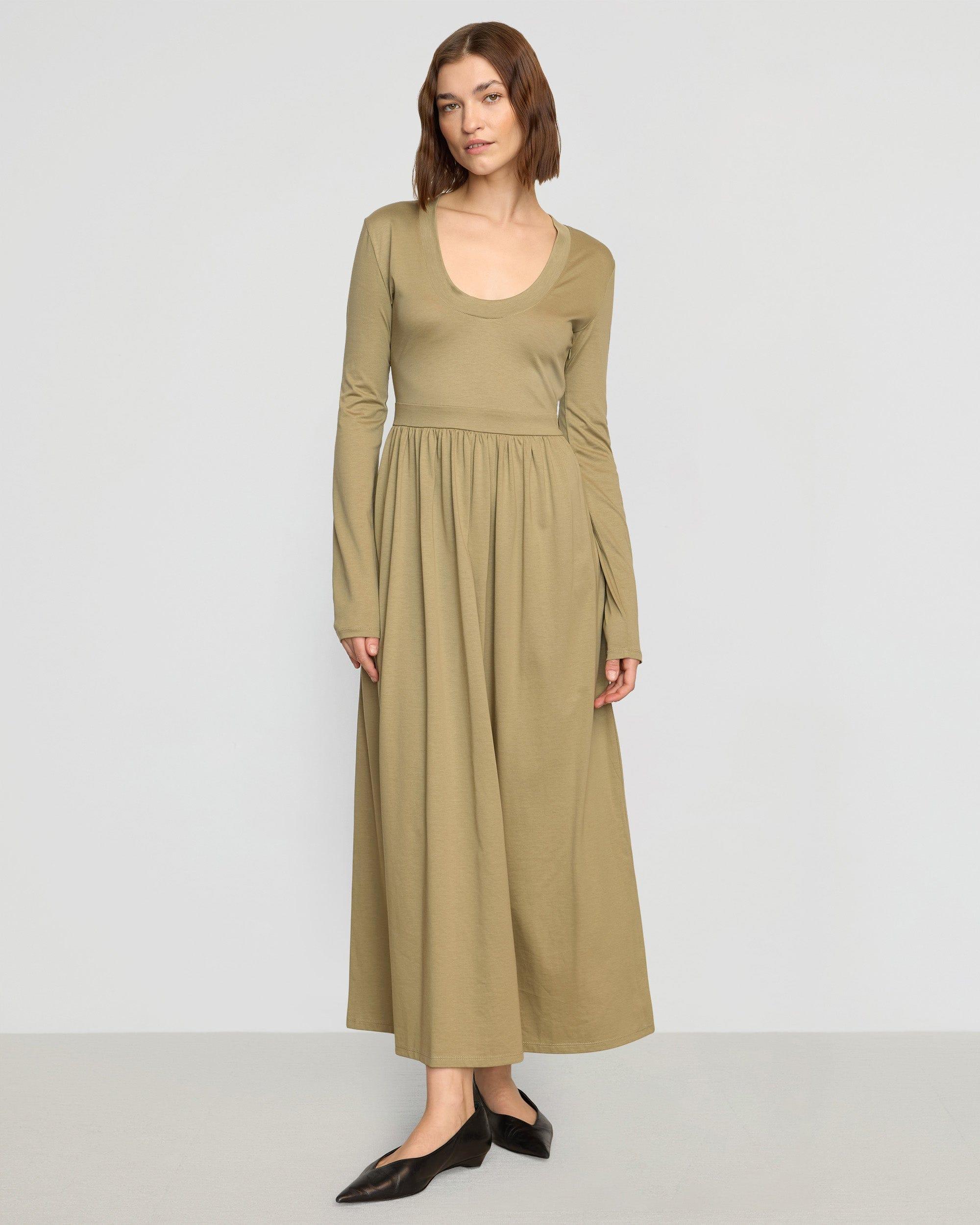 Cherie U-Neck Jersey Dress Product Image