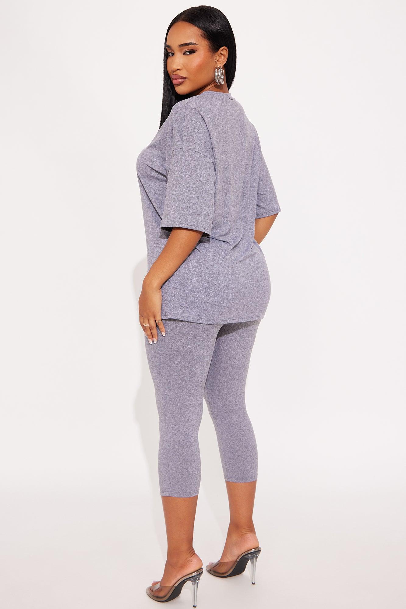 Weekend Vibes Capri Set - Heather Grey Female Product Image