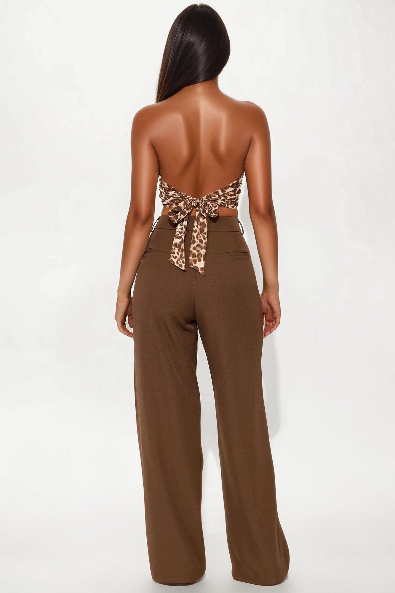 Leopard Club Halter Top - Leopard Female Product Image