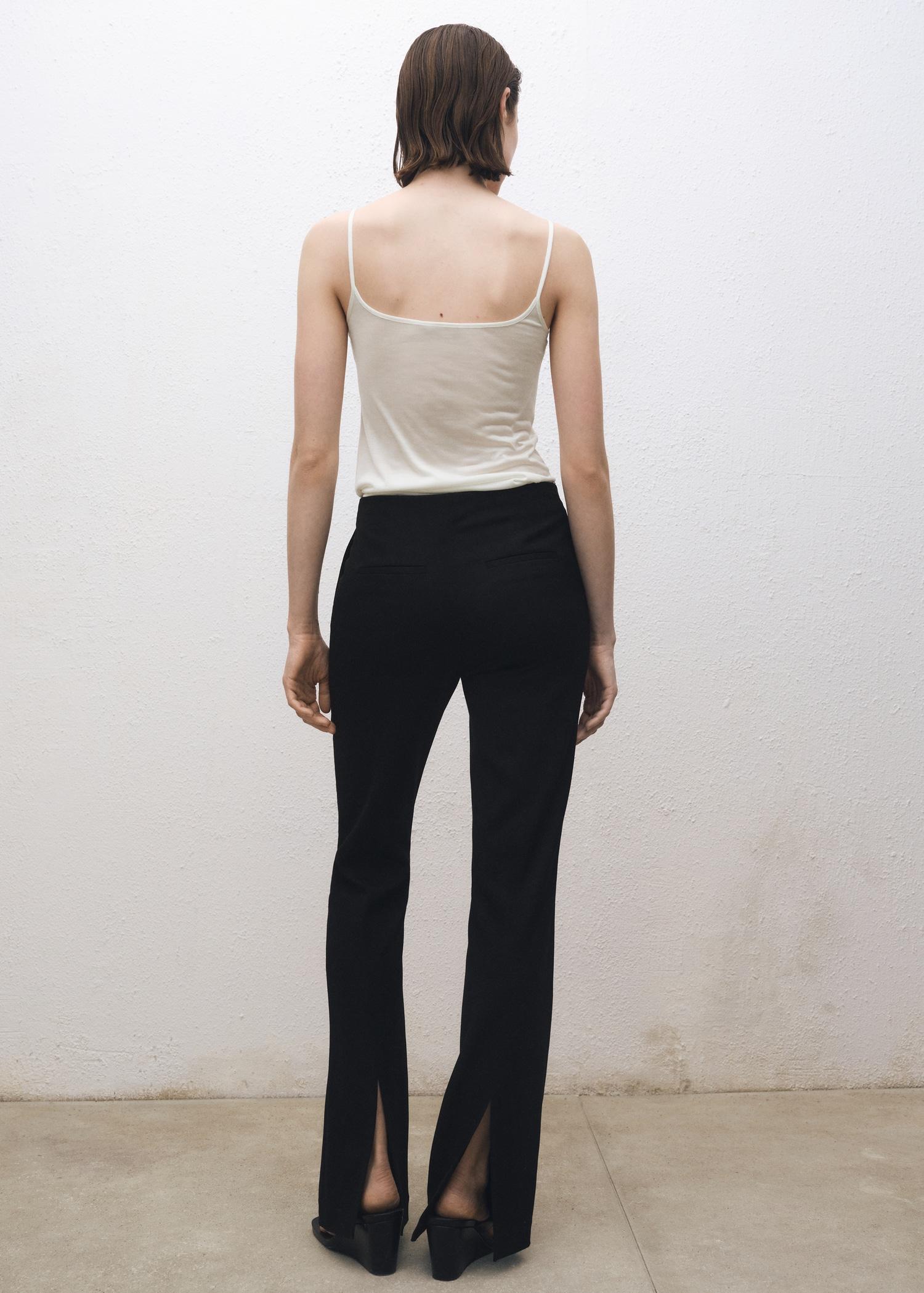 Silk top with thin straps - Women | MANGO USA Product Image