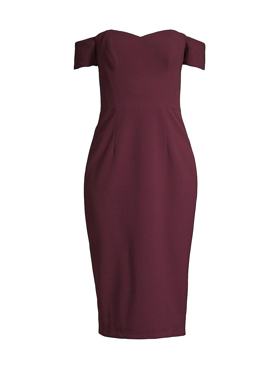 Dress the Population Bailey Off-the-Shoulder Sheath Dress Product Image