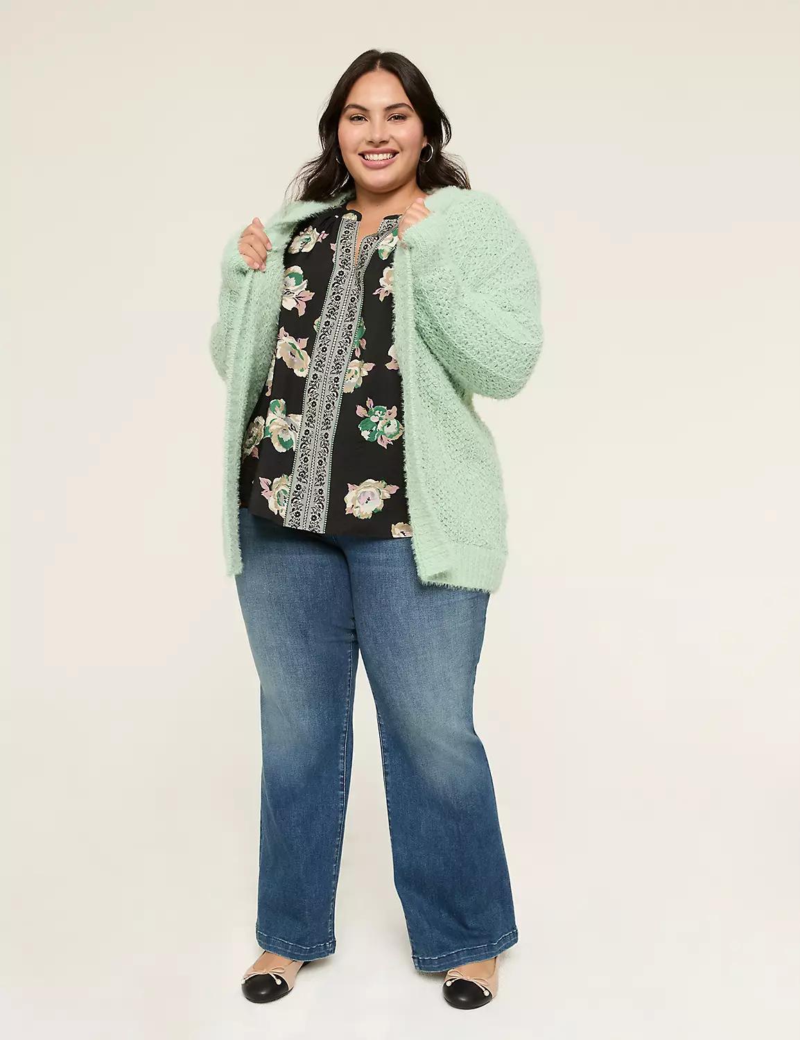 Easy Split-Neck Popover Blouse Product Image