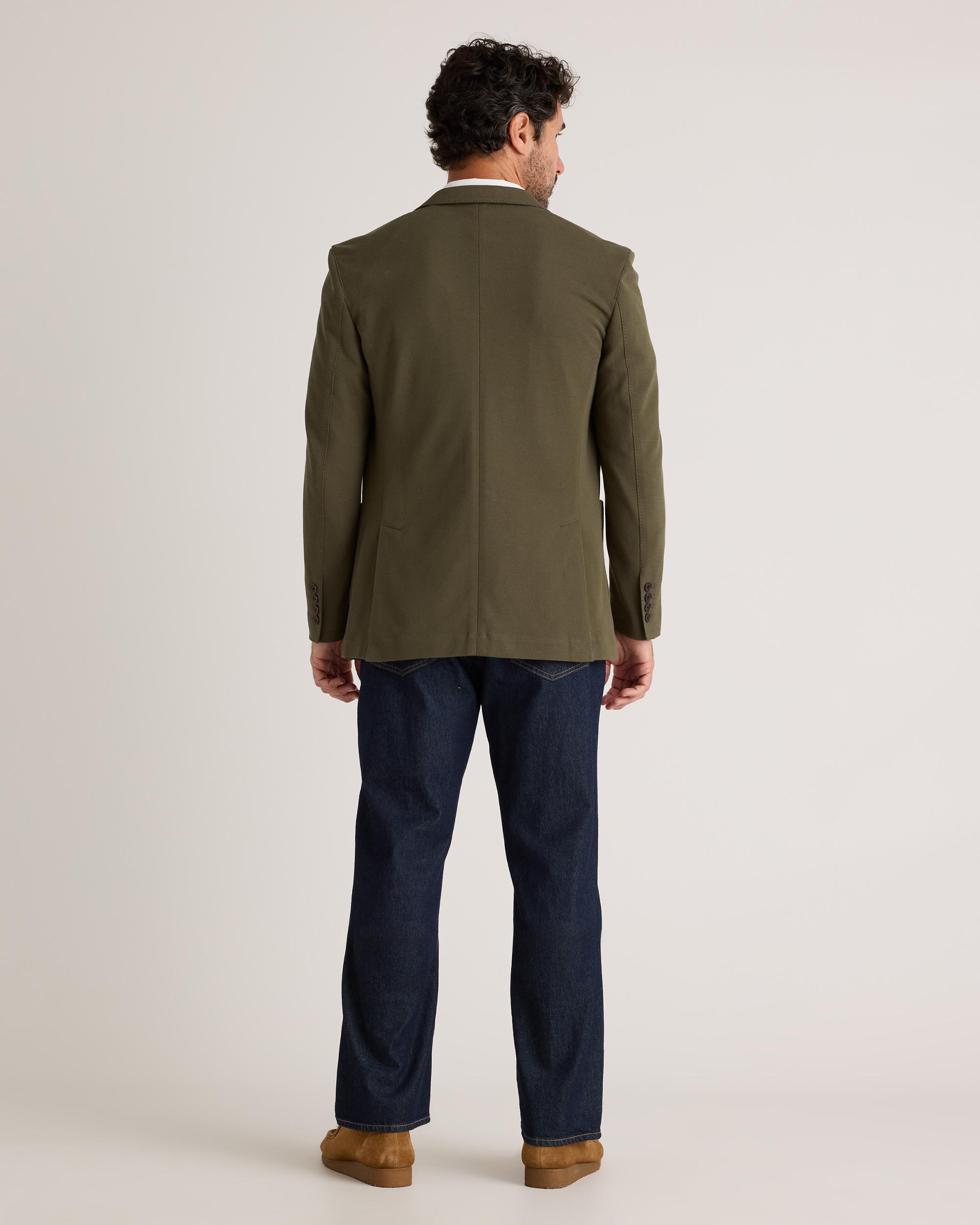 Quince | Men's Cotton Pique Knit Blazer Size XL, Organic Cotton Product Image