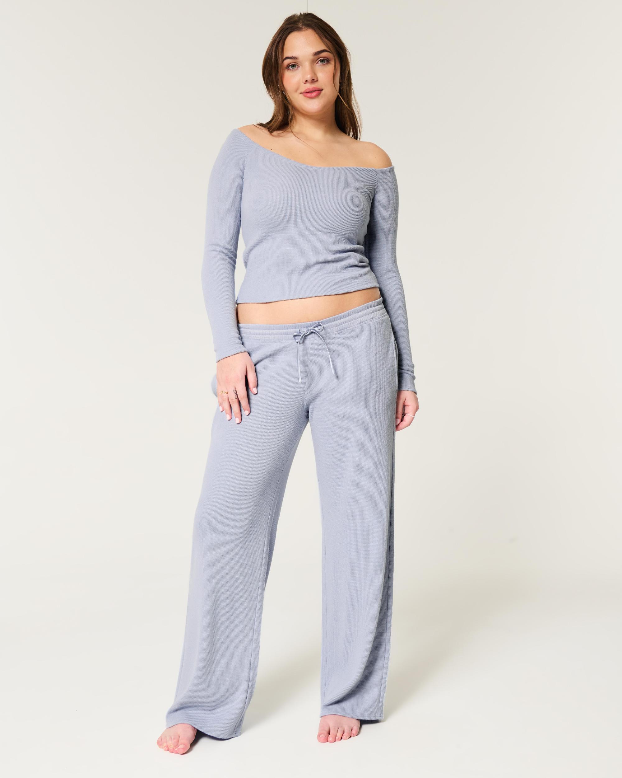 Gilly Hicks Waffle Straight Pants Product Image