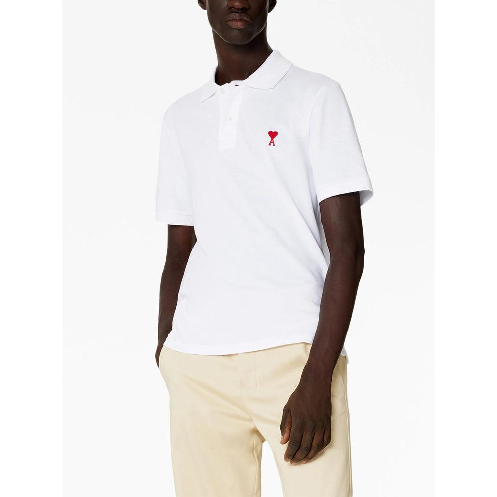 White Cotton Ami de Coeur Polo Product Image